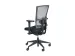 Siège de bureau 400 NPR tissu noir/dossier Mesh noir/piètement noir