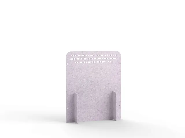 Akoestische PET-vilt koppelbare scheidingswand S 120x100cm lichtgrijs