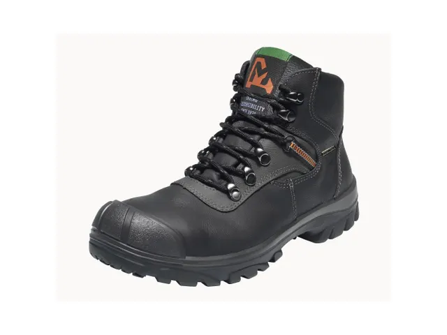 Emma Pluvius hoge S3 veiligheidsschoenen, SRC, zwart, maat 43, per paa