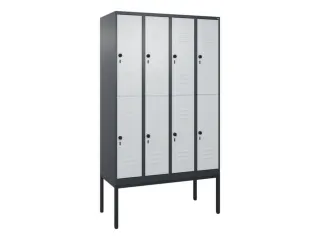 dubbeldekse locker,HxBxD 2120x1200x500mm,4x2vak.,vak B 300mm - 1