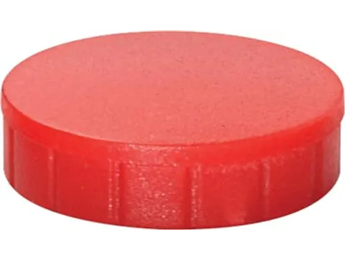 magneet MAULsolid, diameter 24mm rood, doos met 10 stuks
