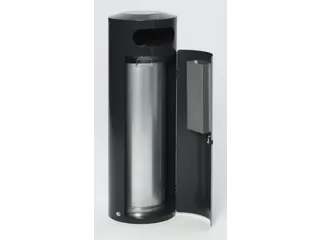 Combi-Asbak 90 Liter 1245x420mm Ral7021 Antraciet Afsluitbaar Staal - 2