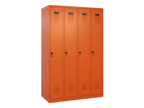 locker voor scheiding van kleding,HxBxD 1850x1200x500mm,4vak