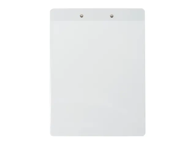 Klemplaat met insteekhoes PP A4 wit