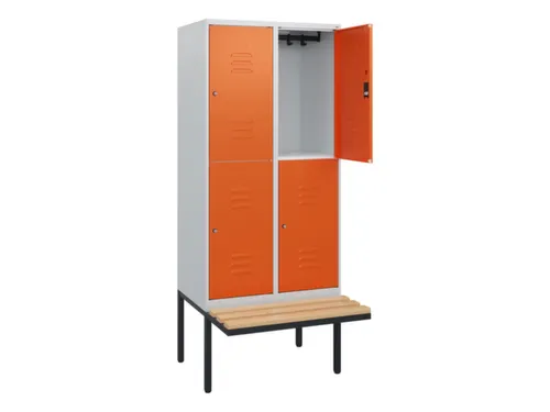 Dubbeldekse dekenkist,HxBxD 1950x800x815mm,2x2vak.,vak B 400mm