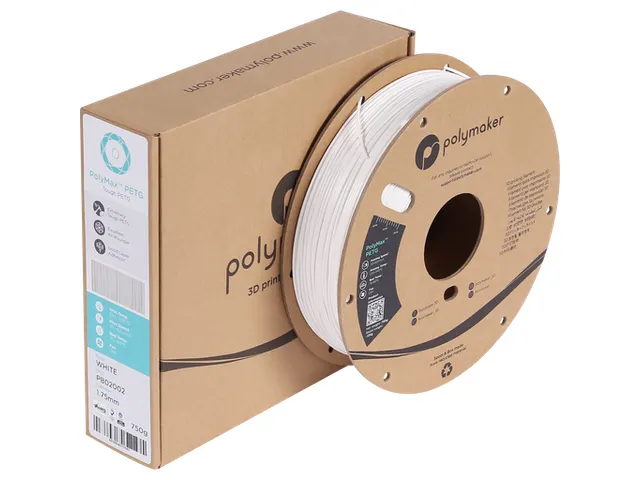 Filament 3D TOUGH PETG PolyMax 1,75mm blanc 0,75kg