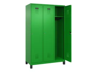 locker,HxBxD 1950x1200x500mm,3vak,vak B 400mm,cil.-slot,voeten - 2