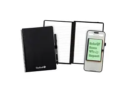 Notitieboek Bambook zwart A5 lijn 40pagina's uitwisbaar