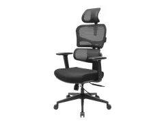 Schaffenburg 800-NEN bureaustoel Mesh Zitting Stof Zwart Hoofdsteun