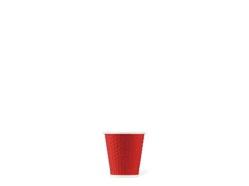 Beker porselein Les Artistes Paris 180ml met siliconen grip Rood