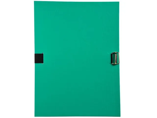 Map Met Riem En Uitrekbare Rug Pp Groen A4 24x32cm