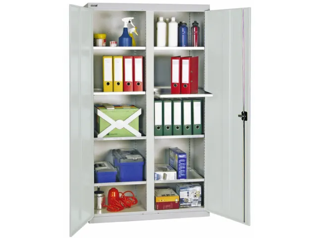 Materiaalkast Hxbxd 1800x1000x500mm 8legborden Uitschuifbaar Ral7035