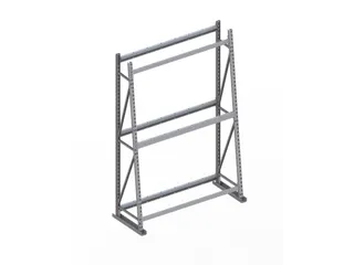 magazijnrek voor profielen,grondveld,eenzijdig,HxBxD 2200x1400x500mm - 3