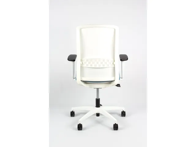 Chaise de bureau Linea Tekna White 01 bleu clair/blanc