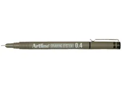 Fineliner Artline technisch 0.4mm zwart
