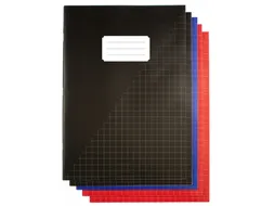 Schrift Kangaro A4 ruit 10mm 160 pagina's 60gr assorti pak à 5 stuks