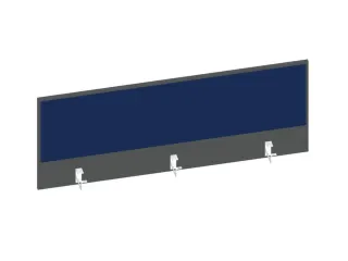 baliepaneel bureau aanbouw achter MS-donkergrijs BN6016-blauw 1400mm - 1
