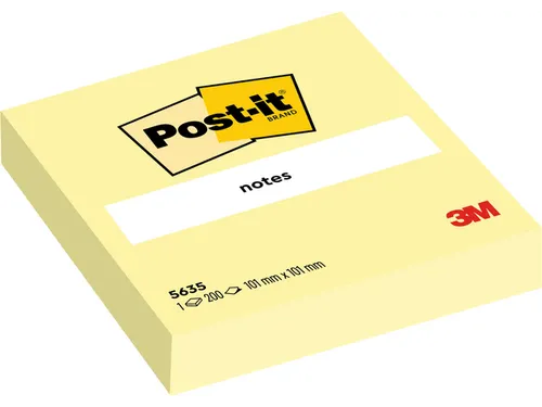 Memoblok 3M Post-it 563 101x101mm geel