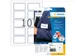 HERMA 4410 Naambadge textieletiketten A4 80x50mm Wit/blauw 200 stuks