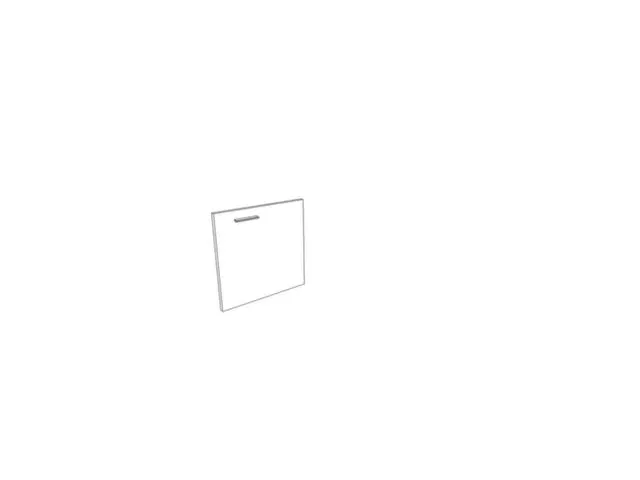 Vleugeldeur,V. Scheidingswand,Aanslag Rechts,1Ordnerhoogte