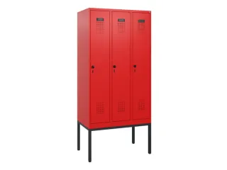 schoollocker,HxBxD 1950x900x500mm,3vak,vak B 300mm,draaigrendel - 2