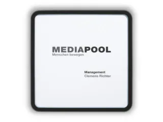 Deurbordje 155x155x12mm Polycarbonaat-Raampjes Abs-Kunststof-Frame - 1