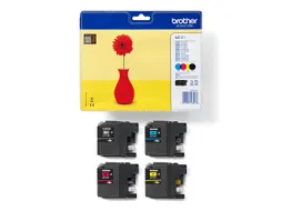 Brother LC-121 Valuepack Inktcartridges Zwart + Kleur