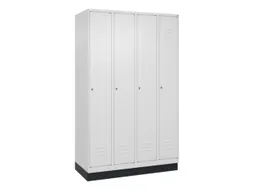 locker,HxBxD 1950x1200x500mm,4vak,vak B 300mm,cil.-slot,sokkel
