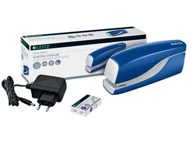 Nietmachine Elektrisch Leitz Nexxt 1mm Blauw 10vel