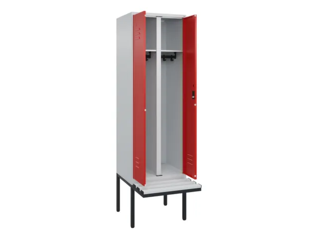 locker voor scheiding van kleding,HxBxD 2120x600x815mm,2vak