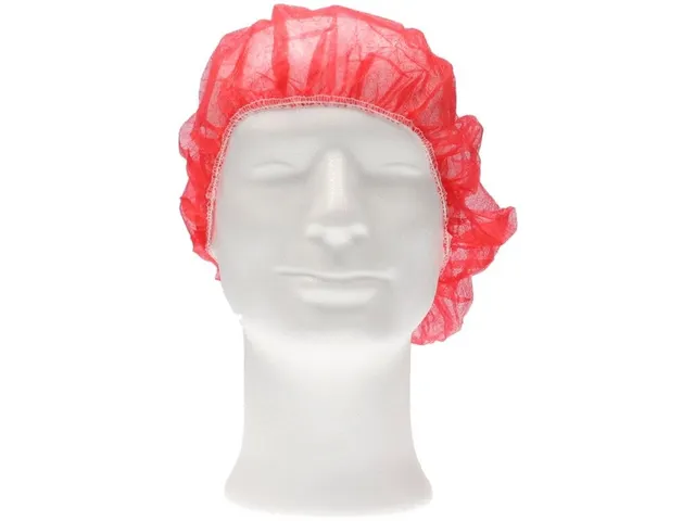 Haarnet CMT bouffant non-woven XL 58cm PP rood 100 stuks