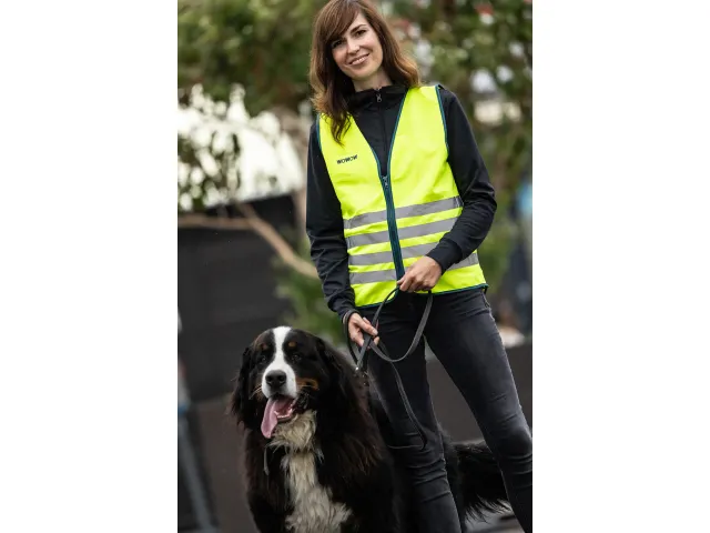 Big Fun Reflecterend Fluohesje Geel XL