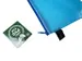 etui A5 PVC-vrij blauw transparant met ritssluiting