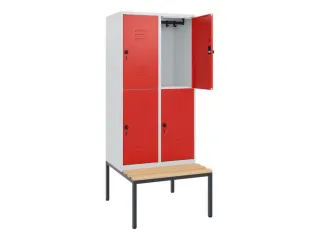 Dubbeldekse dekenkist,HxBxD 1950x800x815mm,2x2vak.,vak B 400mm - 2
