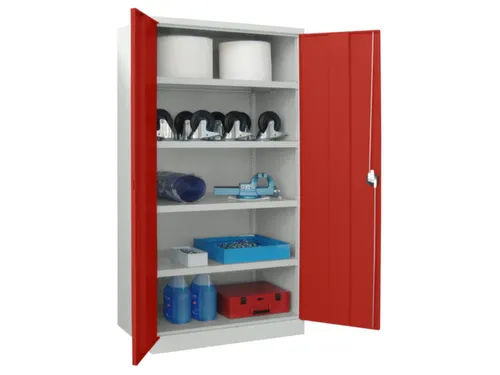 zwaarlastkast 1950x1040x630mm openslaande deuren RAL7035 front RAL3000
