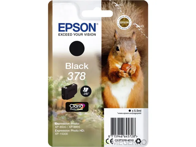 Inktcartridge Epson 378 T3781 zwart