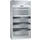 roldeurkast 1950x1000x580mm 4xStalen bodem 1lade cil.-slot RAL7035