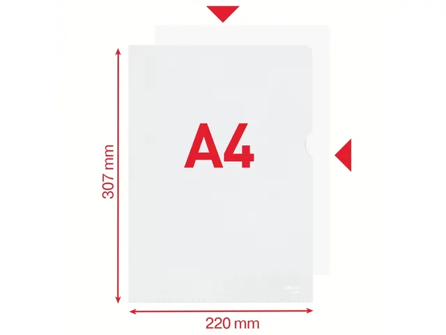 Insteekmap L-model Esselte standaard copy safe PP A4 transparant