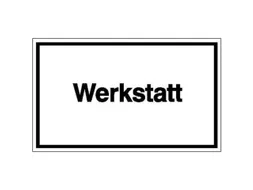 aanwijzingsbord,werkplaats,PVC,om te verlijmen,HxB 150x250mm