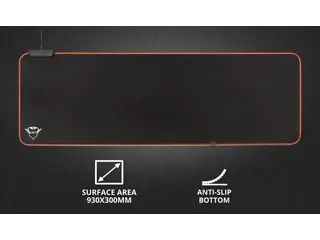 GXT 764 Glide-Flex XXL Muismat met RGB-verlichting 93x30cm zwart - 5