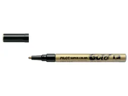 Viltstift Pilot Super Color Lakmarker Ronde Fijne punt Goud