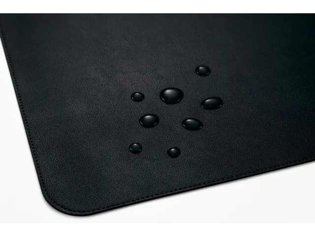 Sous-main Sigel enroulable 800x300x2mm noir-noir simili cuir