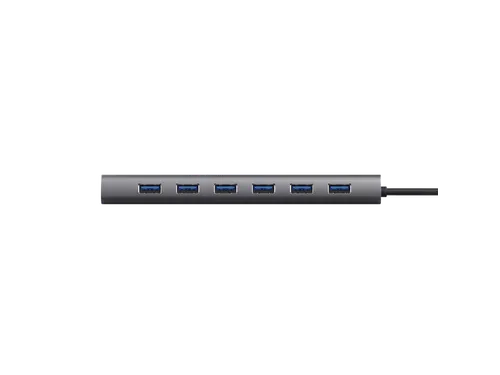 Hub Trust HALYX 7-port USB-A 3.2 zilver
