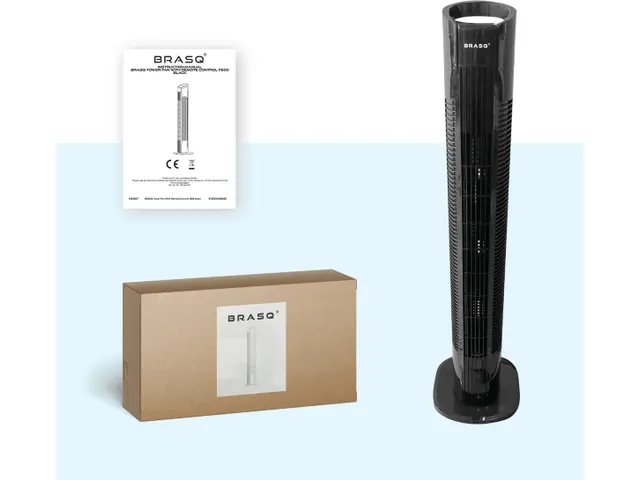 Torenventilator F500 zwart 79cm Stille Ventilator