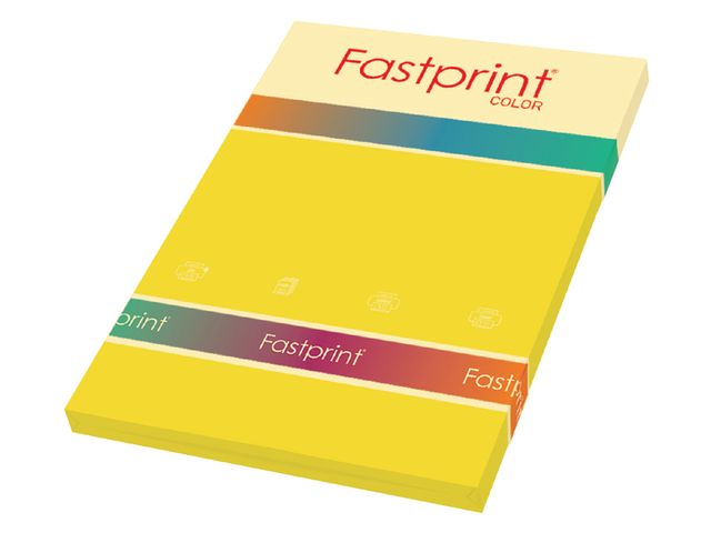 Kopieerpapier Fastprint A4 120 Gram Diepgeel 100vel | GekleurdPapierShop.nl
