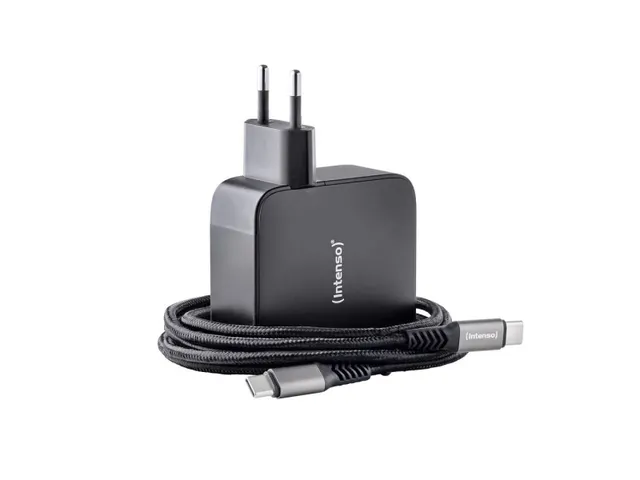 Intenso GaN Power adapter 140 W 3x USB-C 1x USB-A Zwart