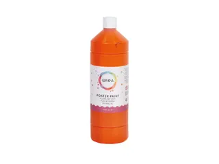 Plakkaatverf Qrea oranje 1000ml - 1