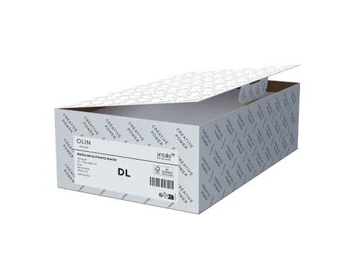 Envelop DL Met Strip 110x220mm Olin Regular Ultimate White houtvrij EC