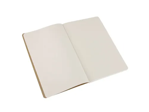 Schrift Moleskine 130x210mm blanco 160 pagina's 70gr kraft set à 3 st