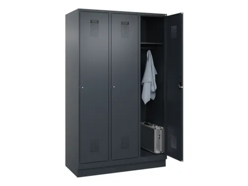 locker,HxBxD 1950x1200x500mm,3vak,vak B 400mm,cil.-slot,sokkel